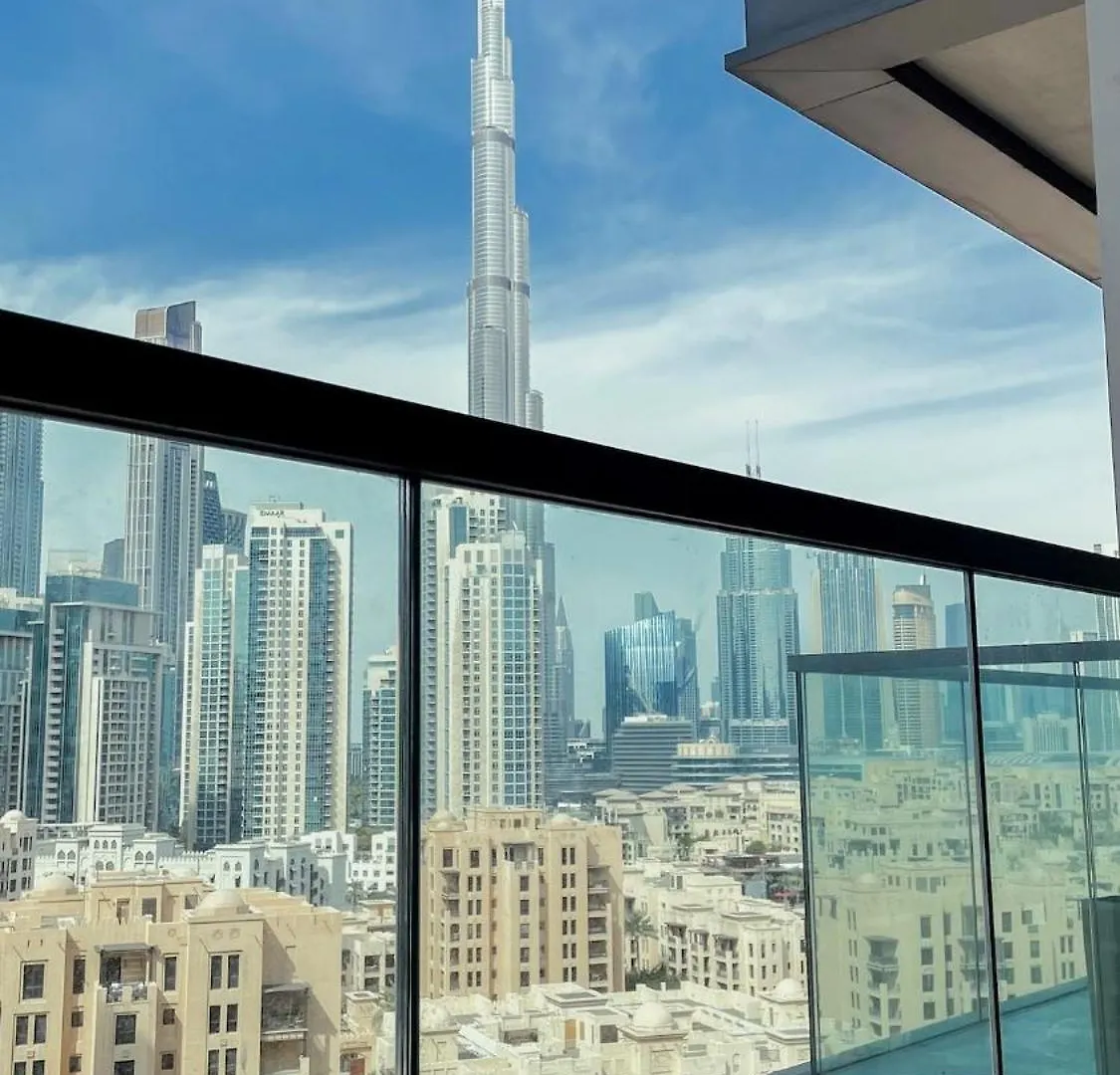 Full Burj Khalifa View Luxury Stay In Downtown Dubai Förenade Arabemiraten